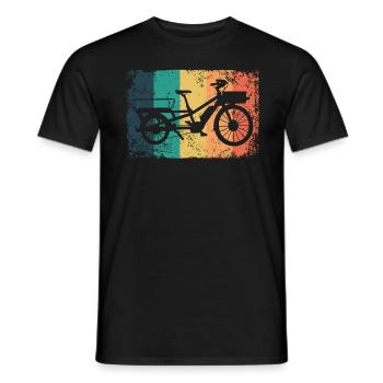 Lastenfahrrad Lastenrad Cargo Bike Cargobike - Men's T-Shirt - black - Front - AI Model Male 178 light (178cm)