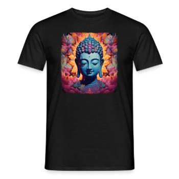 Buddhismus Yoga Buddhist Zen Meditation Buddha - Männer T-Shirt - Schwarz - Vorne - AI Model Male 178 light (178cm)
