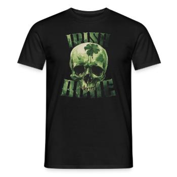 Irish Bone Green Skull St. Patricks Day - Männer T-Shirt - Schwarz - Vorne - AI Model Male 178 light (178cm)