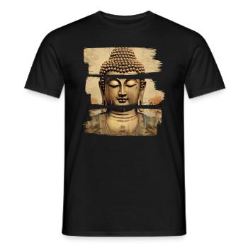 Buddhism Yoga Buddhist Zen Meditation Buddha - Men's T-Shirt - black - Front - AI Model Male 178 light (178cm)