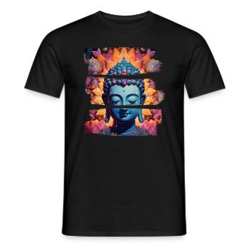 Buddhismus Yoga Buddhist Zen Meditation Buddha - Männer T-Shirt - Schwarz - Vorne - AI Model Male 178 light (178cm)