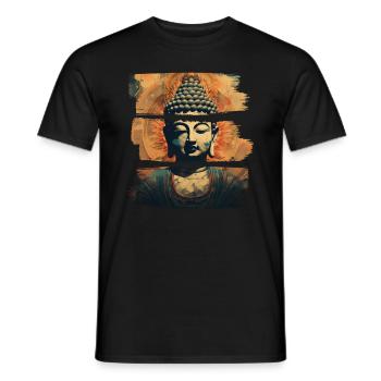 Buddhismus Yoga Buddhist Zen Meditation Buddha - Männer T-Shirt - Schwarz - Vorne - AI Model Male 178 light (178cm)