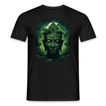 Buddhismus Yoga Buddhist Zen Meditation Buddha - Männer T-Shirt - Schwarz - Vorne - AI Model Male 178 light (178cm)