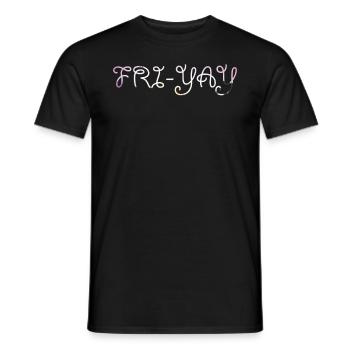 Fri Yay Enseignants Ambiance du week-end de l’école - T-shirt homme - noir - Devant - AI Model Male 178 light (178cm)