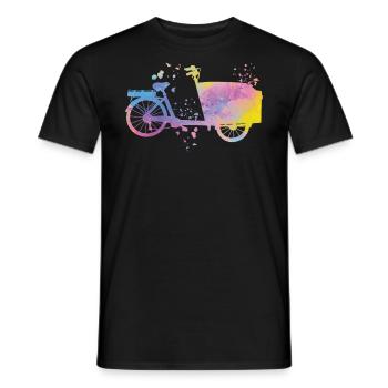 Heavy Duty Bike Cargo Bike Cargo Bike Cargo Bike - Men's T-Shirt - black - Front - AI Model Male 178 light (178cm)