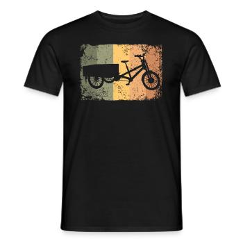 Lastenfahrrad Lastenrad Cargo Bike Cargobike - Men's T-Shirt - black - Front - AI Model Male 178 light (178cm)