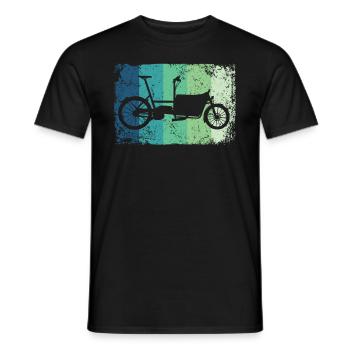 Lastenfahrrad Lastenrad Cargo Bike Cargobike - Men's T-Shirt - black - Front - AI Model Male 178 light (178cm)