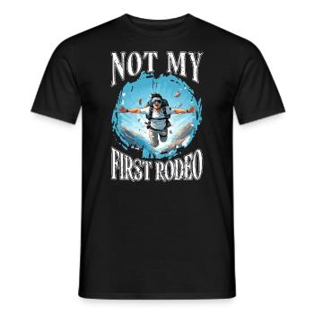 PARACHUTISTE Fallschirmspringen PARACHUTISME - T-shirt homme - noir - Devant - AI Model Male 178 light (178cm)