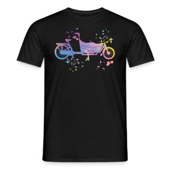 Heavy Duty Bike Cargo Bike Cargo Bike Cargo Bike - Men's T-Shirt - black - Front - AI Model Male 178 light (178cm)