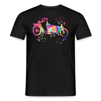 Heavy Duty Bike Cargo Bike Cargo Bike Cargo Bike - Men's T-Shirt - black - Front - AI Model Male 178 light (178cm)