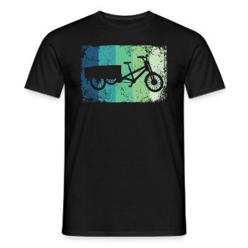 Lastenfahrrad Lastenrad Cargo Bike Cargobike - Men's T-Shirt - black - Front - AI Model Male 178 light (178cm)