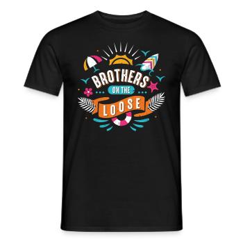 Brothers On The Loose Boys Reunion - Men's T-Shirt - black - Front - AI Model Male 178 light (178cm)