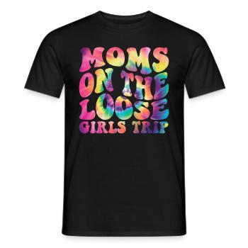 Moms On The Loose Girls Trip - Männer T-Shirt - Schwarz - Vorne - AI Model Male 178 light (178cm)