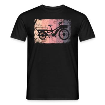 Lastenfahrrad Lastenrad Cargo Bike Cargobike - Men's T-Shirt - black - Front - AI Model Male 178 light (178cm)