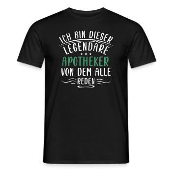 Lustige Apotheker Sprüche Medizin Gesundheit - Männer T-Shirt - Schwarz - Vorne - AI Model Male 178 light (178cm)