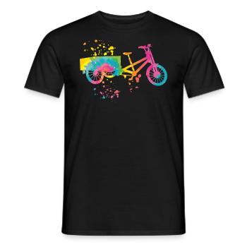 Heavy Duty Bike Cargo Bike Cargo Bike Cargo Bike - Men's T-Shirt - black - Front - AI Model Male 178 light (178cm)