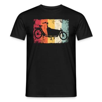 Lastenfahrrad Lastenrad Vélo Cargo Cargobike - T-shirt homme - noir - Devant - AI Model Male 178 light (178cm)