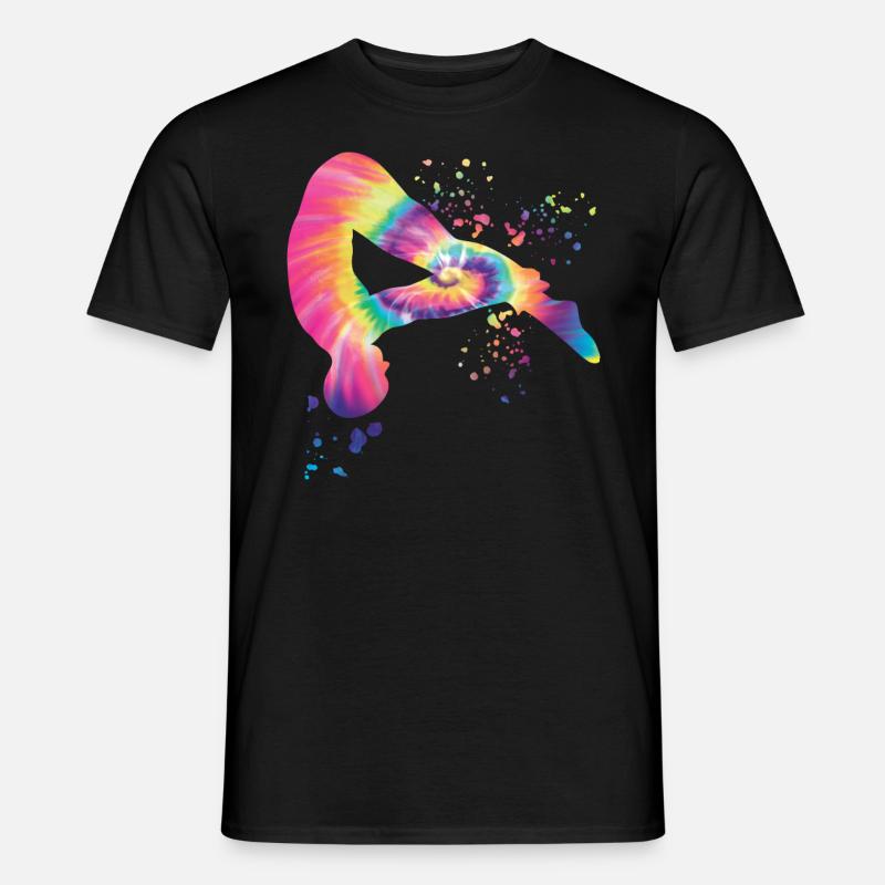 Turmspringen Kunstspringen Synchronspringen - Männer T-Shirt - Schwarz