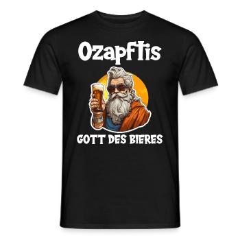 Biertrinker Bierliebhaber Sauf Trink Party Bier - Männer T-Shirt - Schwarz - Vorne - AI Model Male 178 light (178cm)