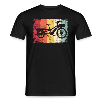 Lastenfahrrad Lastenrad Vélo Cargo Cargobike - T-shirt homme - noir - Devant - AI Model Male 178 light (178cm)