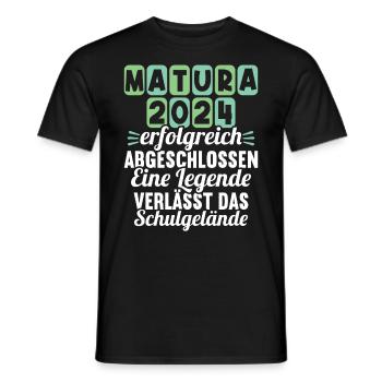Matura Jeunes Filles Femmes et Hommes Matura 2024 - T-shirt homme - noir - Devant - AI Model Male 178 light (178cm)