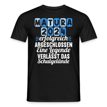 Matura Jeunes Filles Femmes et Hommes Matura 2024 - T-shirt homme - noir - Devant - AI Model Male 178 light (178cm)