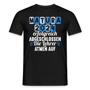 Matura Jeunes Filles Femmes et Hommes Matura 2024 - T-shirt homme - noir - Devant - AI Model Male 178 light (178cm)