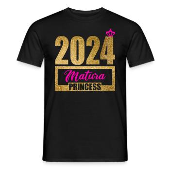 Matura Jeunes Filles Femmes et Hommes Matura 2024 - T-shirt homme - noir - Devant - AI Model Male 178 light (178cm)