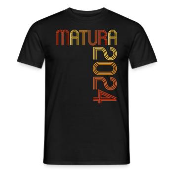 Matura Jeunes Filles Femmes et Hommes Matura 2024 - T-shirt homme - noir - Devant - AI Model Male 178 light (178cm)