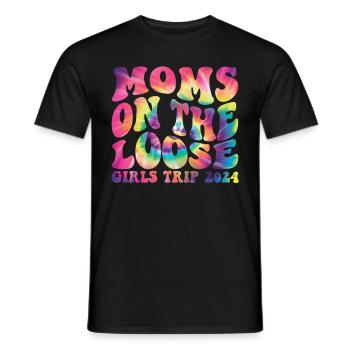 Moms On The Loose Girls Trip - Männer T-Shirt - Schwarz - Vorne - AI Model Male 178 light (178cm)