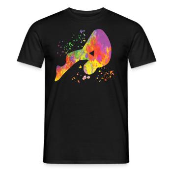 Diving Synchronized Diving - Men's T-Shirt - black - Front - AI Model Male 178 light (178cm)