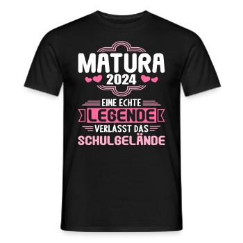 Matura Jeunes Filles Femmes et Hommes Matura 2024 - T-shirt homme - noir - Devant - AI Model Male 178 light (178cm)