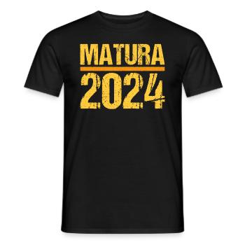 Matura Jeunes Filles Femmes et Hommes Matura 2024 - T-shirt homme - noir - Devant - AI Model Male 178 light (178cm)