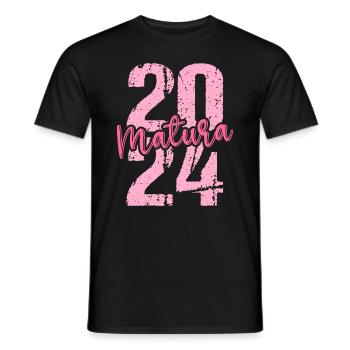 Matura Jeunes Filles Femmes et Hommes Matura 2024 - T-shirt homme - noir - Devant - AI Model Male 178 light (178cm)