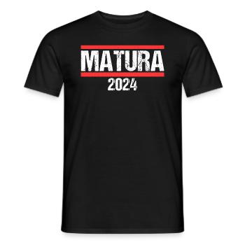 Matura Jeunes Filles Femmes et Hommes Matura 2024 - T-shirt homme - noir - Devant - AI Model Male 178 light (178cm)