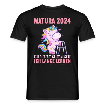 Matura Jeunes Filles Femmes et Hommes Matura 2024 - T-shirt homme - noir - Devant - AI Model Male 178 light (178cm)