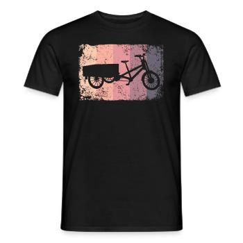 Lastenfahrrad Lastenrad Cargo Bike Cargobike - Men's T-Shirt - black - Front - AI Model Male 178 light (178cm)