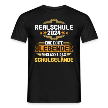 Secondary School Young Girls Secondary School 2024 - Men's T-Shirt - black - Front - AI Model Male 178 light (178cm)