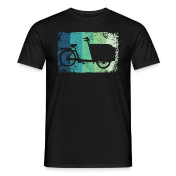 Lastenfahrrad Lastenrad Vélo Cargo Cargobike - T-shirt homme - noir - Devant - AI Model Male 178 light (178cm)