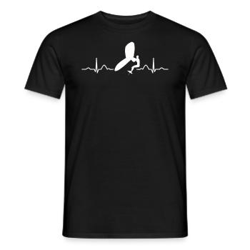 Flügel Surfer Wingsurfing Retro Folie Flügel - Männer T-Shirt - Schwarz - Vorne - AI Model Male 178 light (178cm)