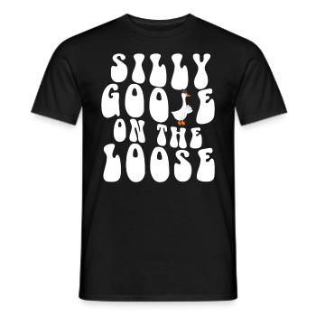 Die Dumme Gans Auf Freiem Fuß - Männer T-Shirt - Schwarz - Vorne - AI Model Male 178 light (178cm)