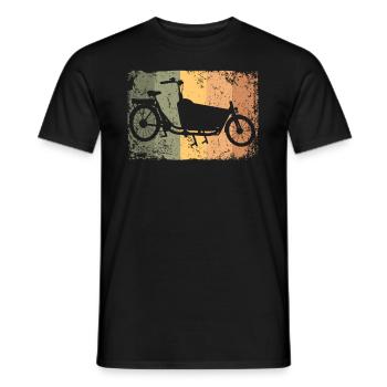 Lastenfahrrad Lastenrad Cargo Bike Cargobike - Men's T-Shirt - black - Front - AI Model Male 178 light (178cm)