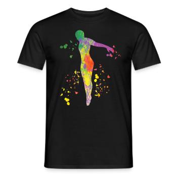Plongeon, Saut artistique, Plongeon synchronisé - T-shirt homme - noir - Devant - AI Model Male 178 light (178cm)