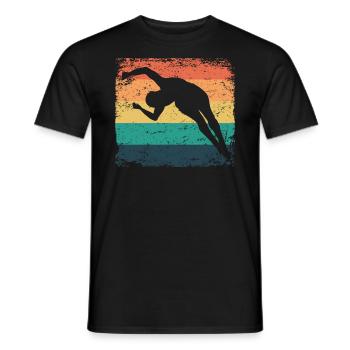 Plongeon, Saut artistique, Plongeon synchronisé - T-shirt homme - noir - Devant - AI Model Male 178 light (178cm)