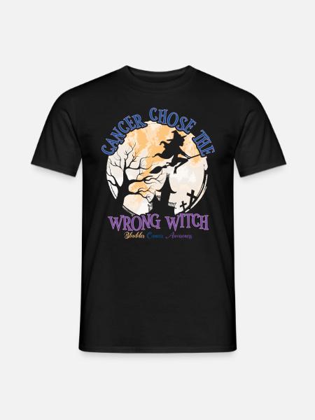 Cancer, Witch, Calendula, Bladder Cancer - Men's T-Shirt - black