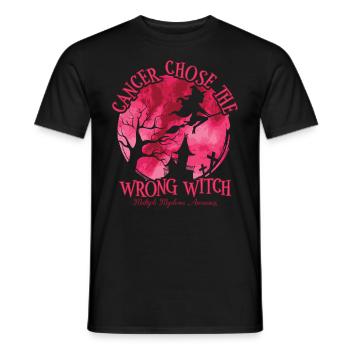 Sorcière Bourgogne Cancer du myélome multiple - T-shirt homme - noir - Devant - AI Model Male 178 light (178cm)