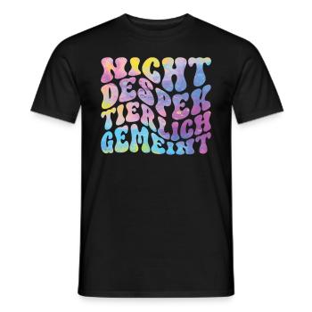 Nicht Despektierlich Gemeint - Männer T-Shirt - Schwarz - Vorne - AI Model Male 178 light (178cm)