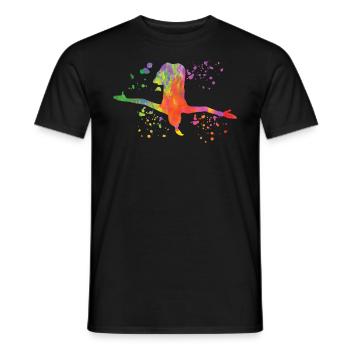 Plongeon, Plongeon synchronisé, Saut artistique - T-shirt homme - noir - Devant - AI Model Male 178 light (178cm)