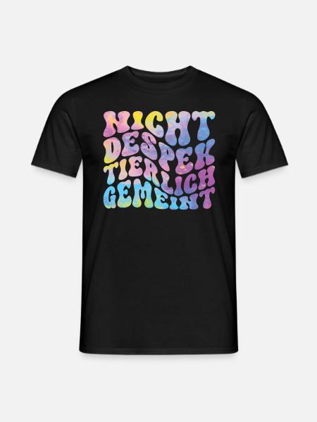 Nicht Despektierlich Gemeint - Männer T-Shirt - Schwarz