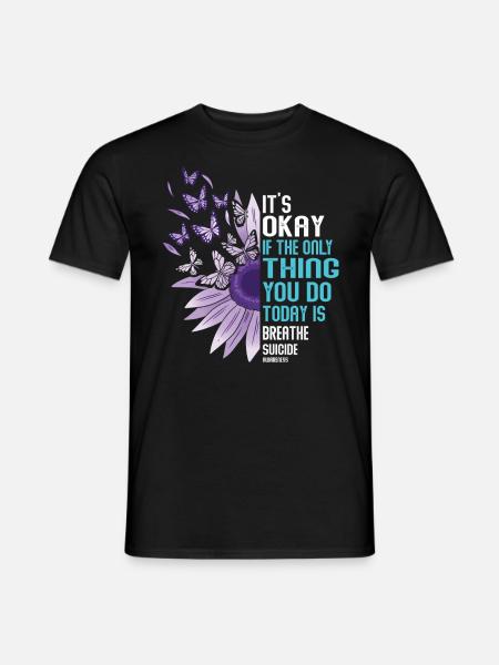 Suicide Prevention Awareness - Men's T-Shirt - black